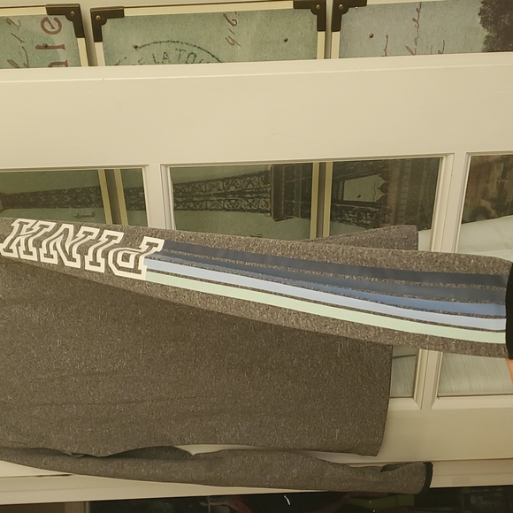 Pink Victoria's Secret Gray Pullover Sweater with Blue Ombree Zipper - Picture 6 of 6